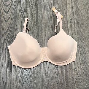 NWT Skims Fits Everybody T shirt Bra Nude Mica 36DD